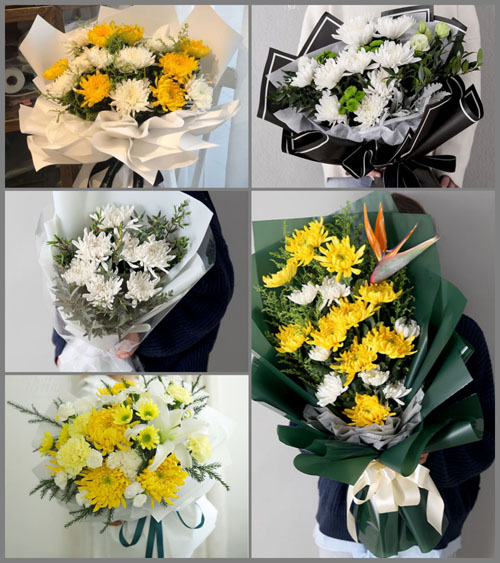 浙江省金华磐安县方前镇里井坑村白事花束代送